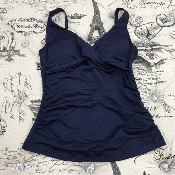 NWOT SEA LEVEL Cross Front Tankini Top - Picture 3 of 6